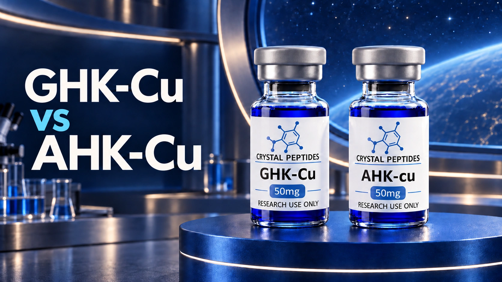 GHK-Cu i AHK-Cu: Što se mijenja kada se promijeni jedna aminokiselina?